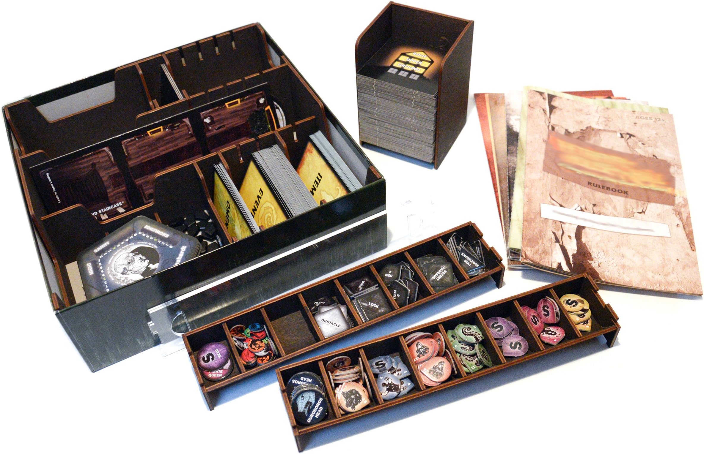 Gaming Trunk Organizer for Betrayal at House on the Hill. Horror House Organizer