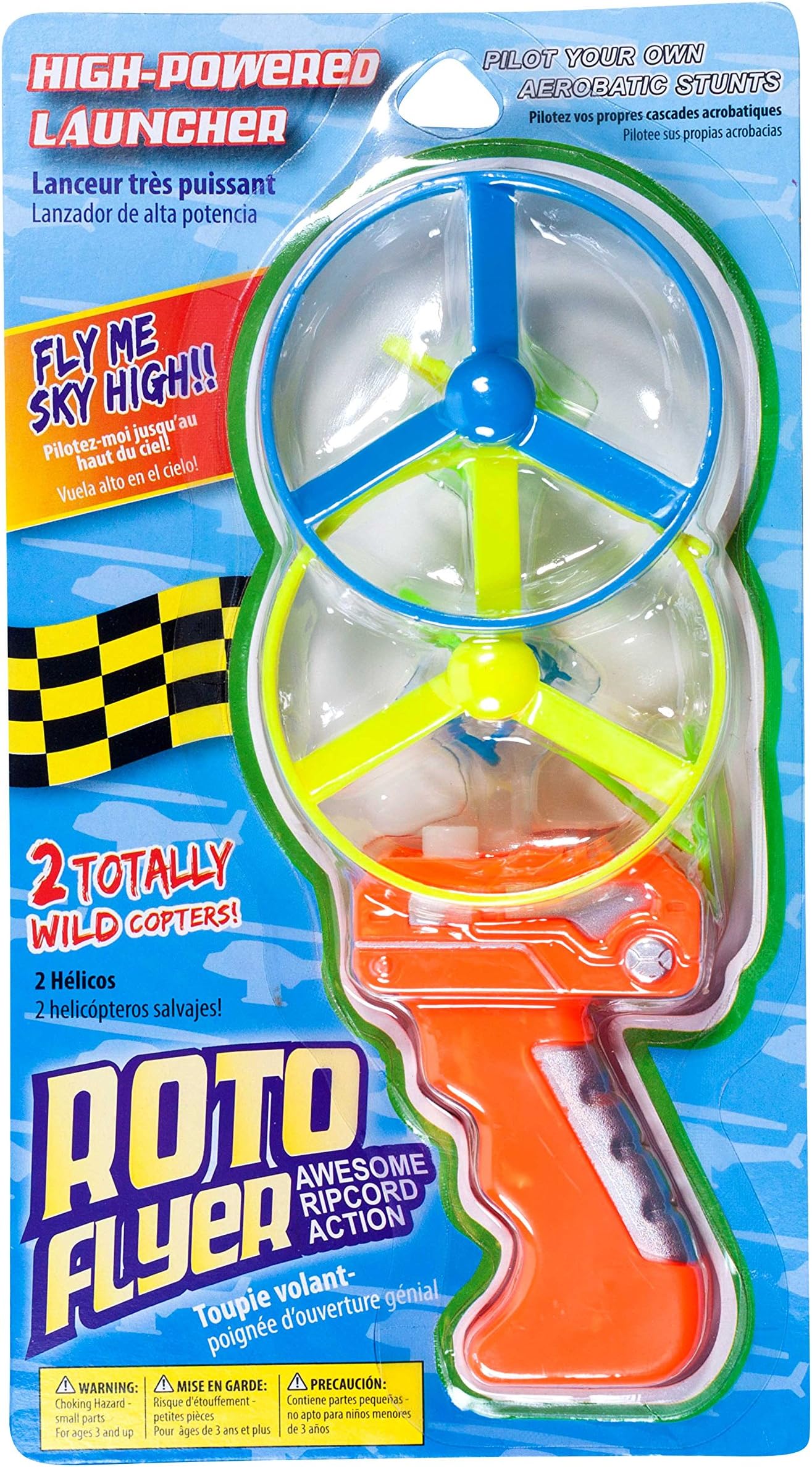 Roto Flyer High Powered Ripcord Helicopter, 2 Pack