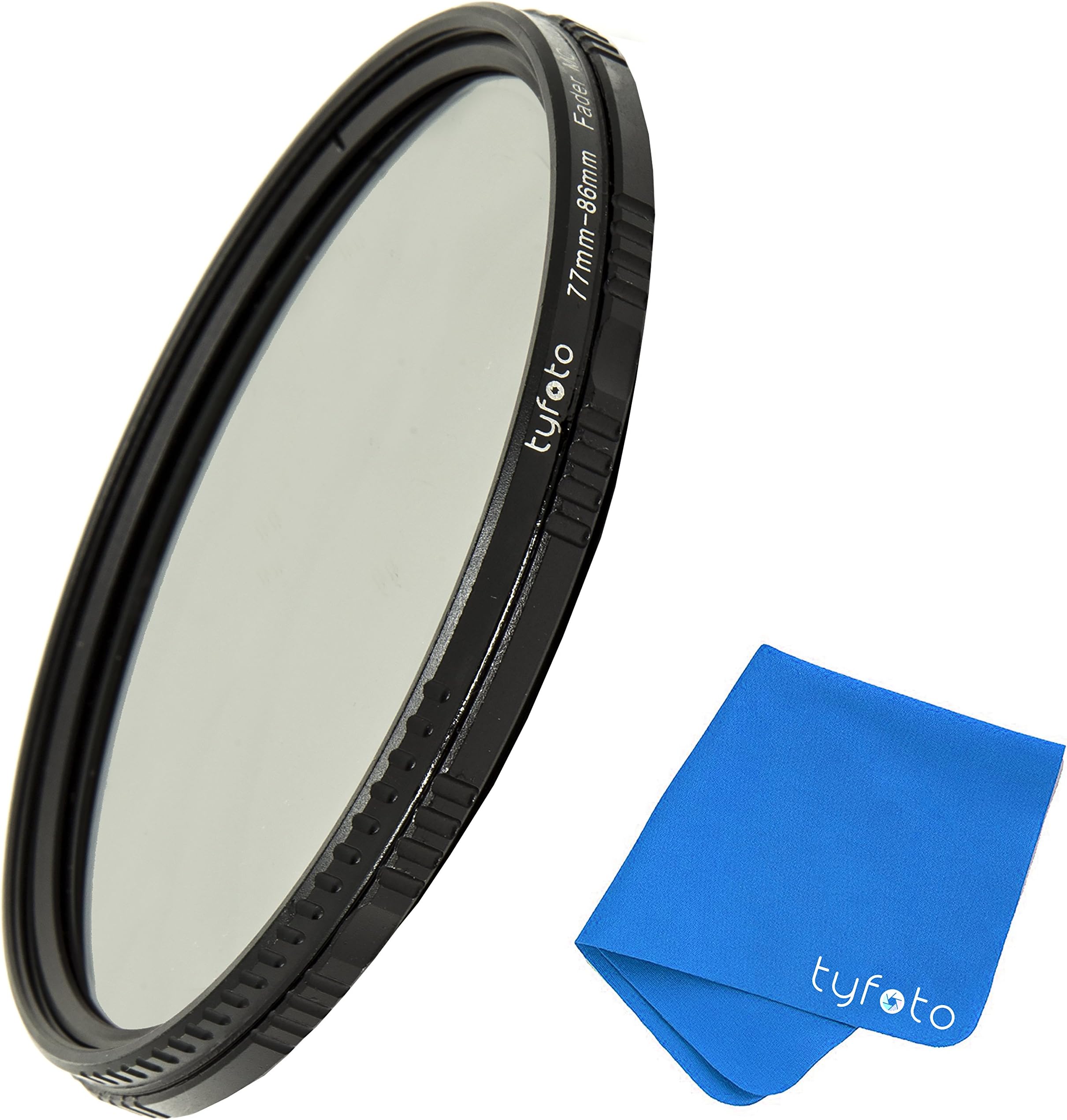 58mm 2-400 Variable ND Filter for Camera Lenses - NDX Professional Photography Filter with Lens Cloth - Schott b270 Glass,16-Layer Nanoform, Ultra-Slim, Weather-Sealed by Tyfoto