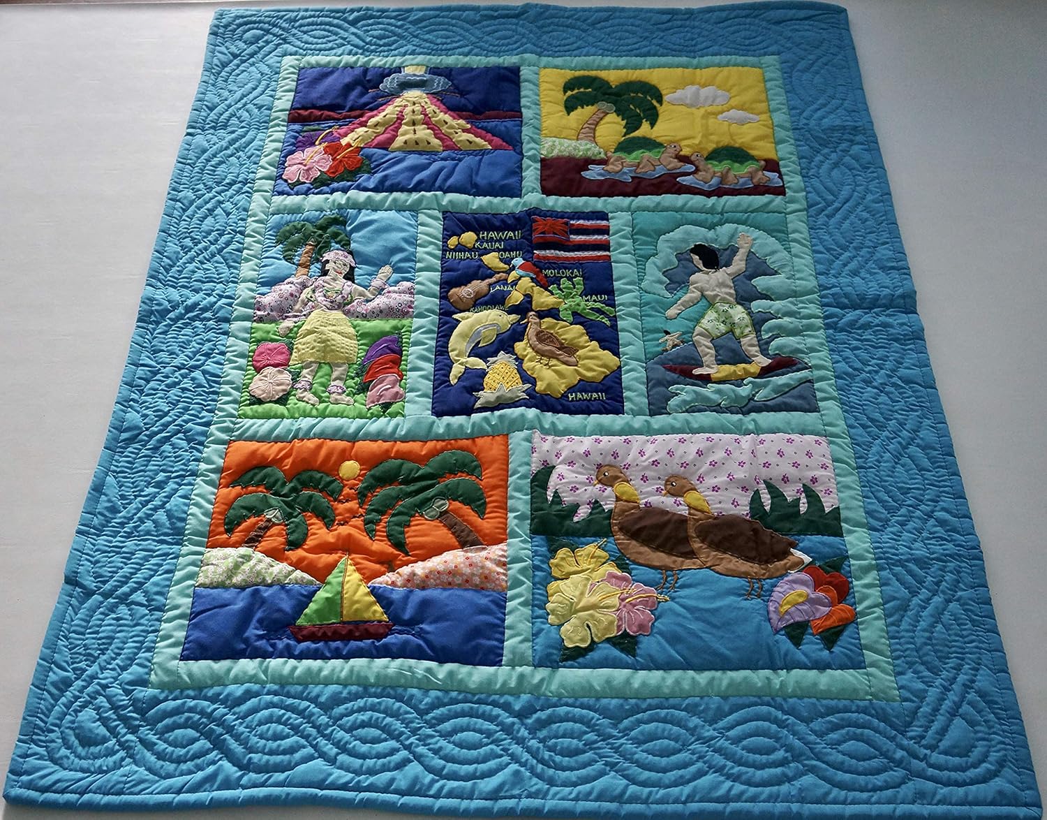 embroidered baby comforter