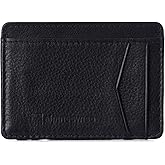 Alpine Swiss RFID Minimalist Oliver Front Pocket Wallet For Men Leather York Collection Black