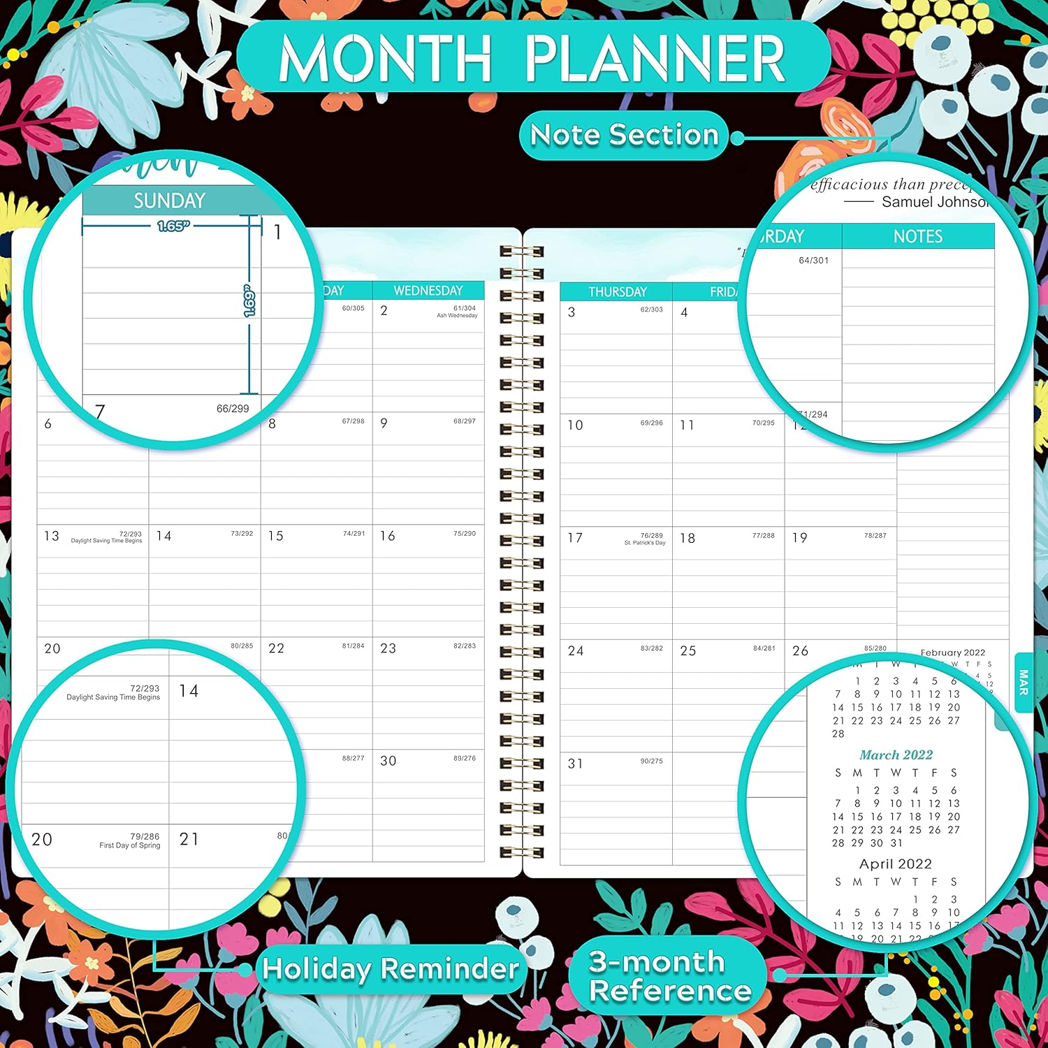 Teacher Planner 2021-2022 - Academic Planner from July 2021 - June 2022, 8'' x 10'', Lesson Plan Book, Weekly & Monthly Lesson Planner with Quotes: Office Products