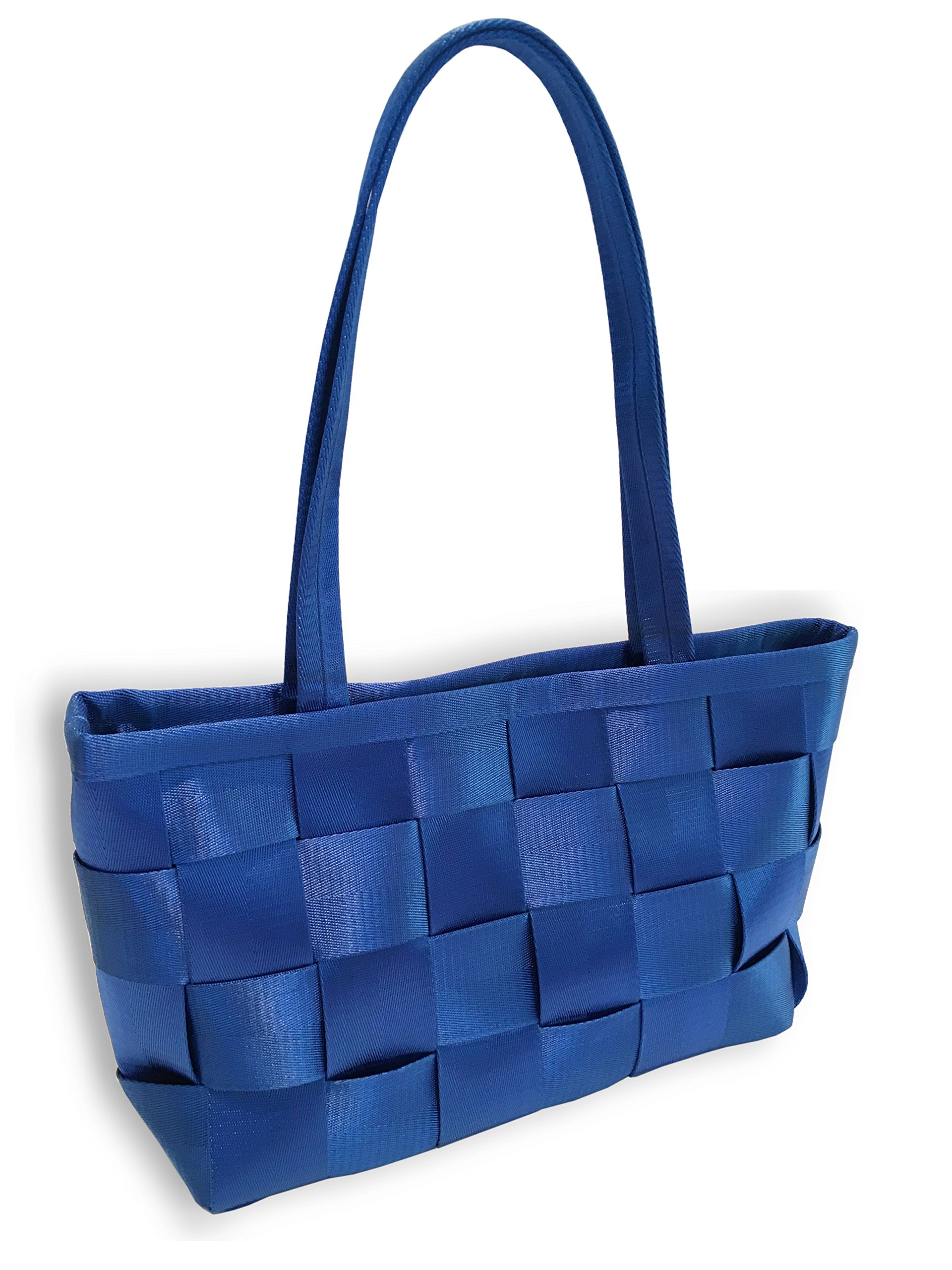 Skybelt Women's Fashion Handbag Blue with Original Aeroplane Belt Shoulder Bag 37 x 21 x 11 cm (W x H x D)