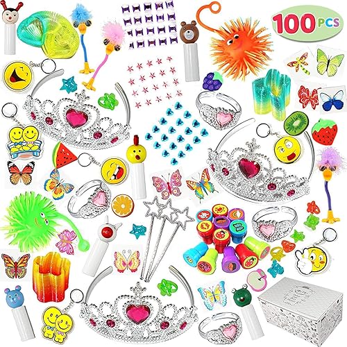 Joyin Toy 100 Pc Party Favor Toy Assortment for Girls, Party Favor