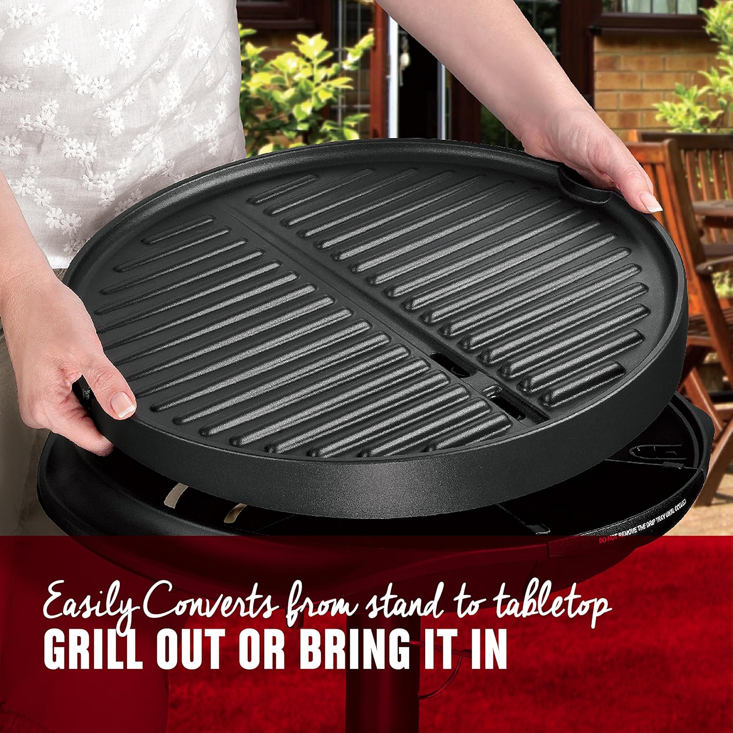 review George Foreman 15-Serving Indoor/Outdoor Electric Grill, Silver, GGR50B