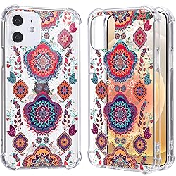 LuGeKe Mandala Pattern Case for iPhone 11,Flower