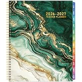 Teacher Planner 2026-2027, Teacher Planner for Academic Year, July 2026 - June 2027, Lesson Planner 2026-2027, Homeschool Plan Book, 8.5&rsquo;&rsquo; x 11&rsquo;&rsquo; with Tabs ＆Pocket, Flexible Cover, School Calendar