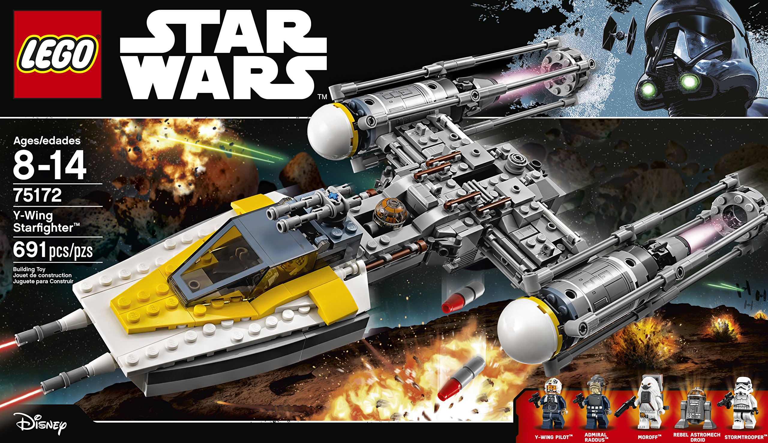 LEGO Star Wars YWing Starfighter 75172 Building Kit (691 Pieces) eBay