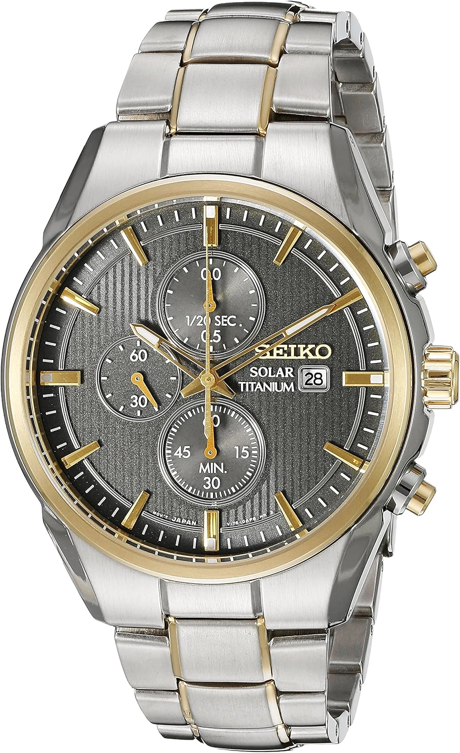 seiko solar titanium chronograph
