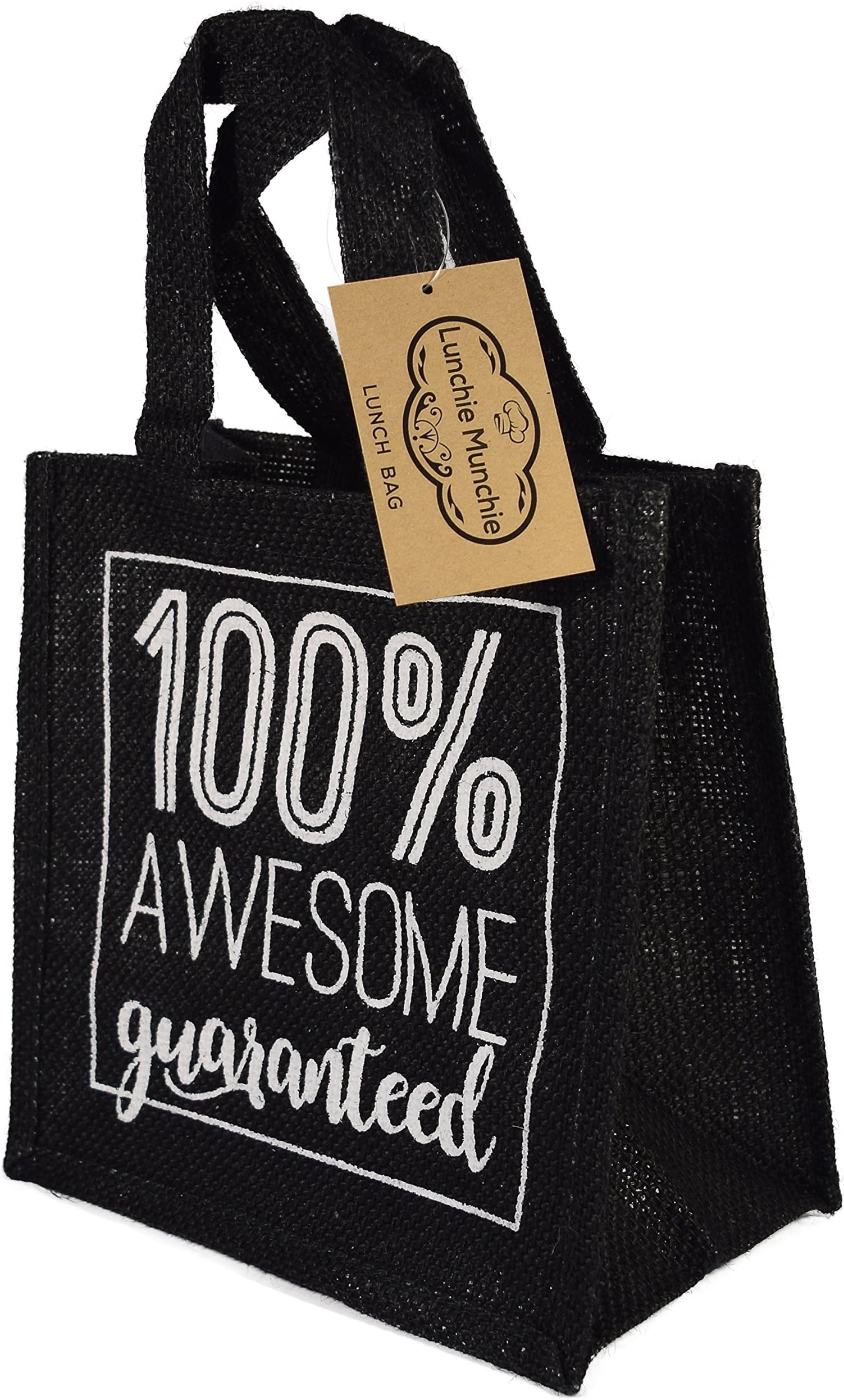 Eco Lunch Bag - Black" 100% Awesome Guaranteed"