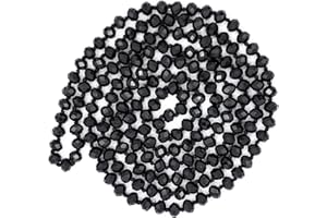 Sofia Janes Hand Knotted Faceted Beaded Necklace-Long Boho Crystal Wrap, Strand or Statement Necklace for Women 60” inch