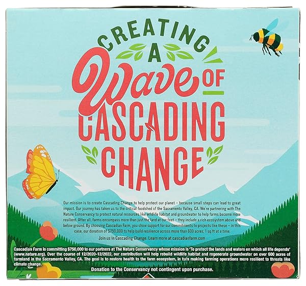 CASCADIAN FARM CHOCOLATE DRIZZLE GRANOLA BARS, GLUTEN FREE, 5 CT