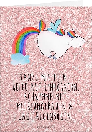 Mr Mrs Panda Hochzeitskarte Gluckwunschkarte Grusskarte Einhorn Pegasus Mit Spruch Farbe Glitzer Rosa Amazon De Kuche Haushalt