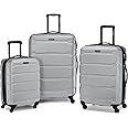 Samsonite Omni PC Hardside Expandable Luggage with Spinner Wheels, Silver, 3-Piece Set (20/24/28)