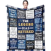 Nicetous Retirement Gifts for Men, Best Retirement Gifts for Men, Retirement Blanket 2026, Retired Blanket 60x50in, Present for Retired Man, Mans Retirement Present