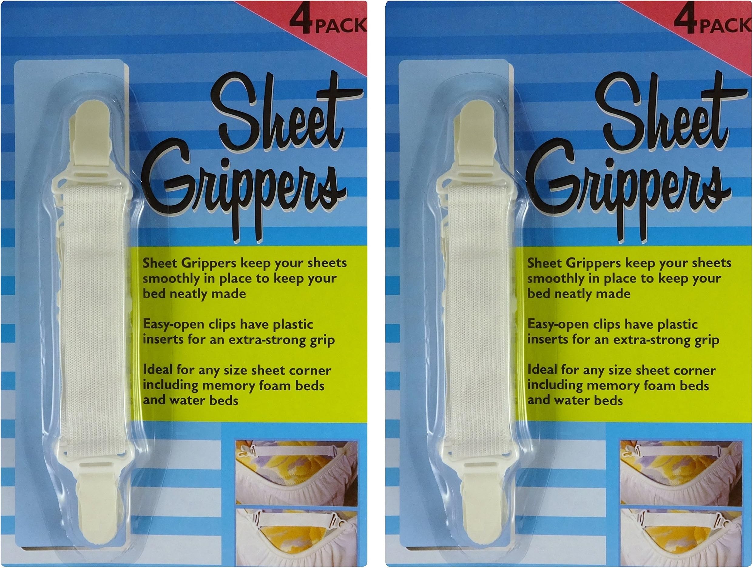 LEAF Wholesale 8 Sheet Grippers, 2 Packs of 4 pc.s