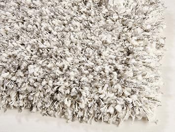 Rugs Ragolle Shaggy Hochflor Teppich Twilight Grau Weiss Beige Rund