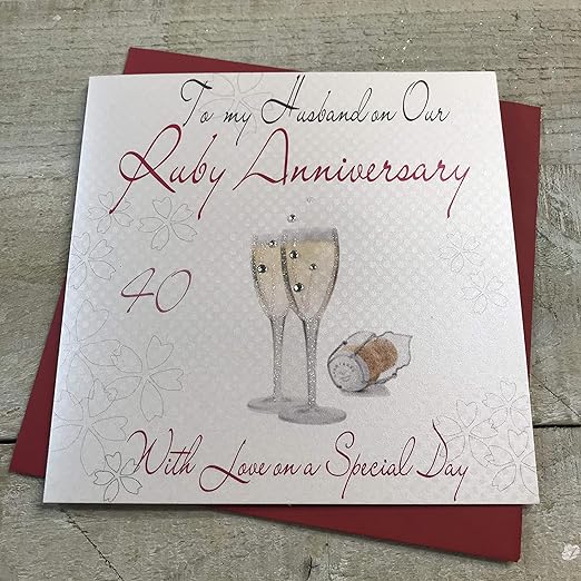 to my husband on our ruby wedding anniversary