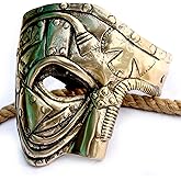 SARA NAUTICAL Steampunk Metal Cyborg Venetian Mask, Masquerade Mask For Halloween Costume Party/Phantom Of The Opera/Mardi Gras Ball, Halloween Accessories Cosplay Roman Gladiator Helmet Face Mask