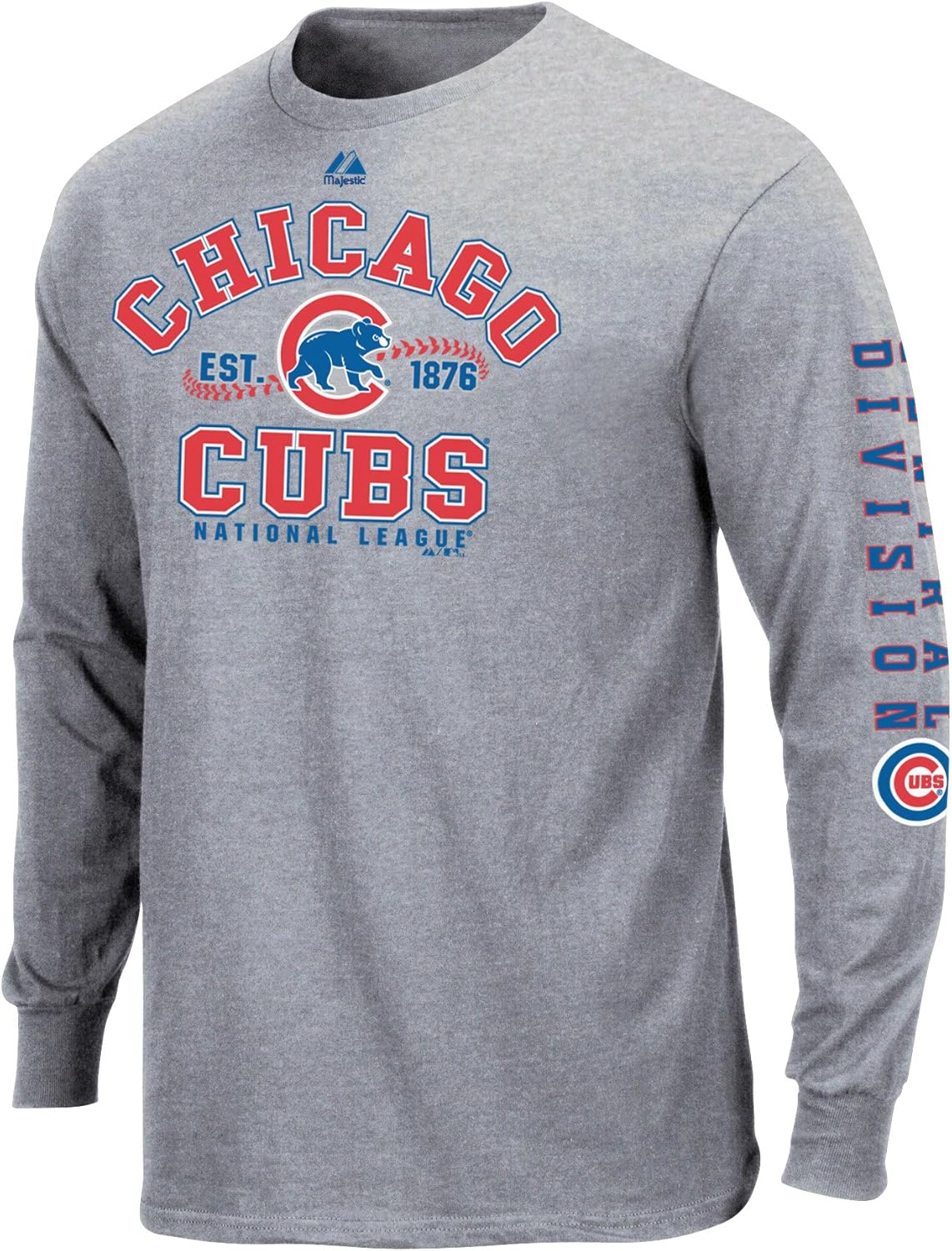 Amazon.com : MLB Chicago Cubs Dial It Up Long Sleeve Basic Tee Men's : Sports Fan T Shirts 