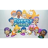 Nickelodeon Bubble Guppies Deluxe Figure Set Toy Playset of 12 with Gil, Molly, Bubble Puppy, Mr.Grouper, Guppies and More!