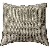 Levtex Home - Mills Waffle - Decorative Pillow - Poly Filled - Taupe - Sham Size (20 x 20in.)