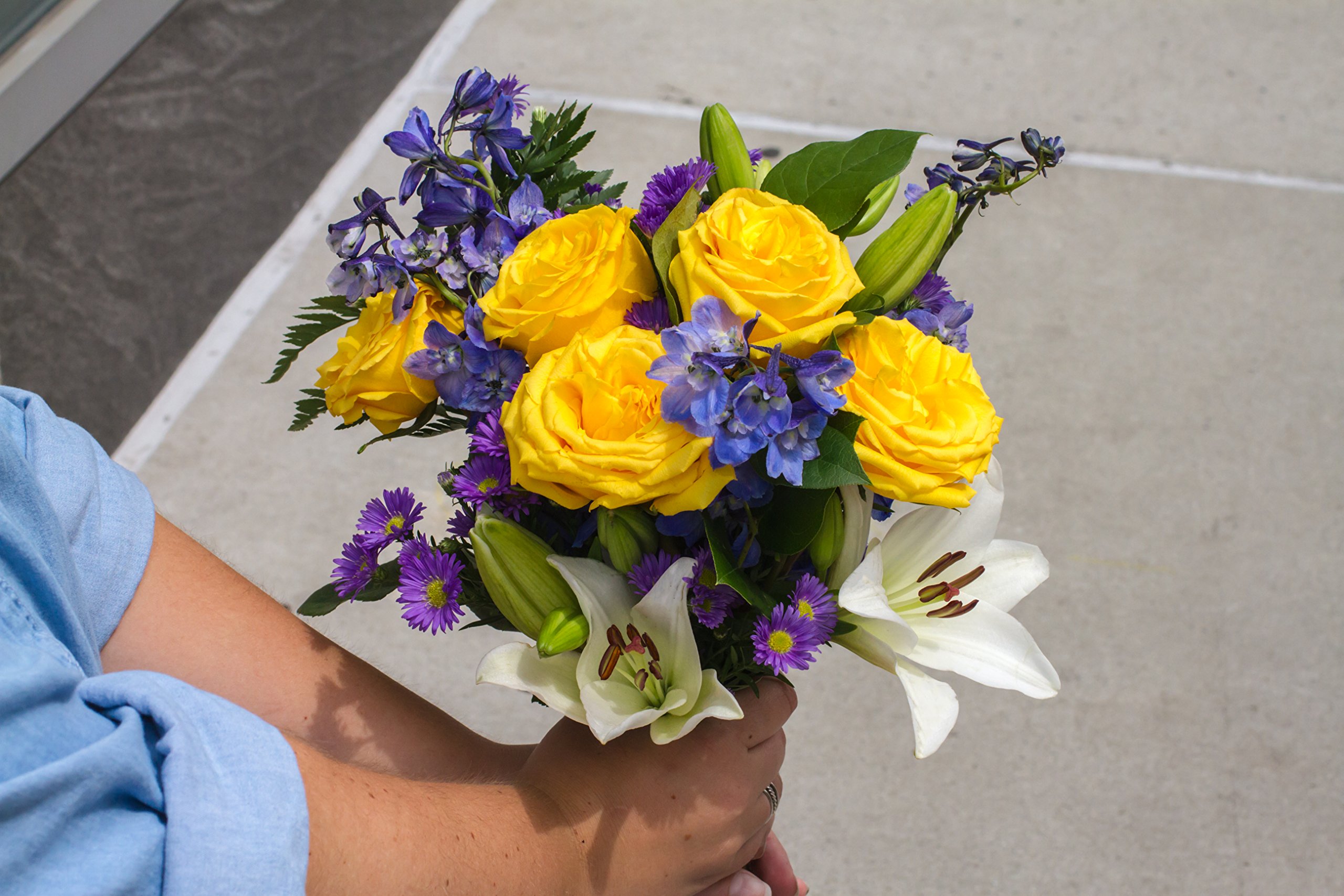 From You Flowers The Bright Blue Skies Bouquet on Galleon Philippines
