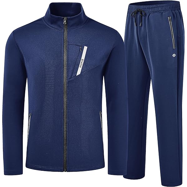 Guanzizai Men's Casual Tracksuit Long Sleeve Sweatsuit Athletic