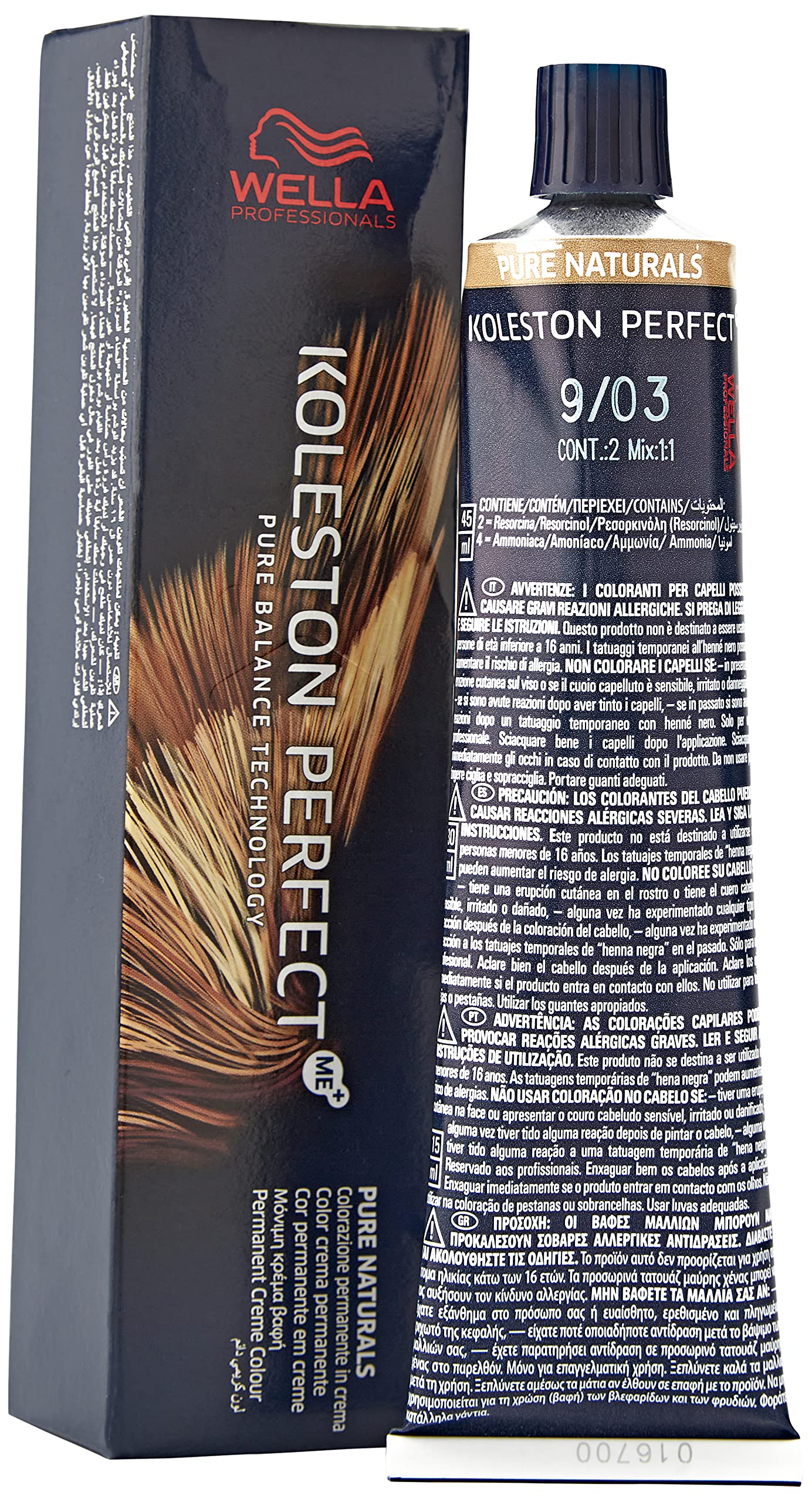 Wella Koleston Perfect Me + Rich Naturals 9/3 (60ml)