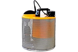 Site Drainer Pit Boss 101V, 1/2 HP, Non Clogging, Electric Submersible Dewatering Pump and Trash Pump with Debris Resistant Float Switch Yellow