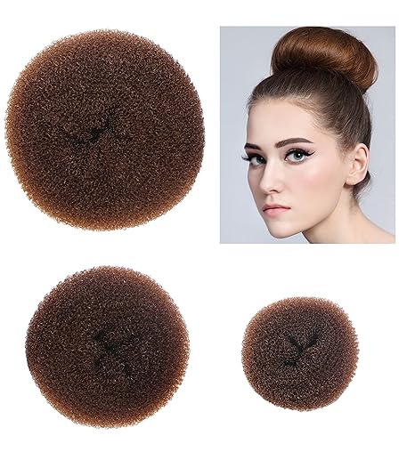 Amazon Com Styla Hair 3 Piece Donut Hair Bun Maker 1 Small 1