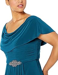Alex Evenings Women's Size Long Cowl Neck A-Line