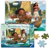 Ravensburger - Disney Moana &amp; Maui - 100 Piece Jigsaw Puzzle - Favorite Scene from The Moana Movie - Stunning, Bright Colors - Premium Quality - Ideal Gift - Screen-Free Fun - Children Age 6+