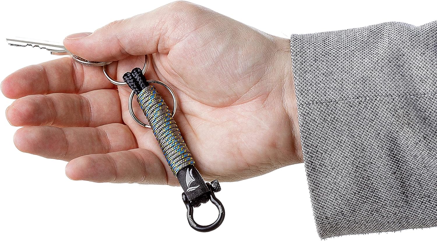 Wind Passion - Paracord Nautical Keychain for Men & Women Who Love Adventures, Grey Chill - Image 3