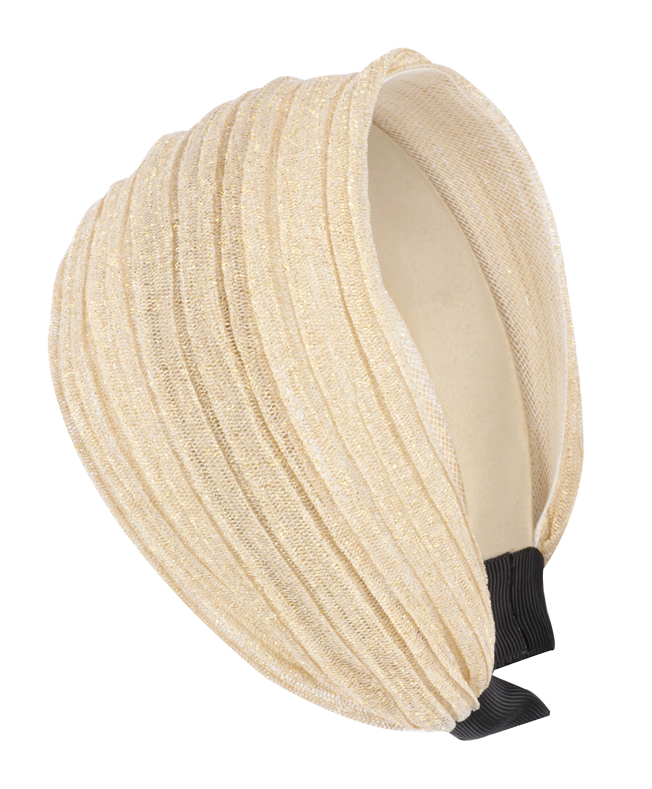 axy HR30A Hair Band Series 30A Hair Band with Glitter Threads, Ivory colour, 1 stück (1er Pack)