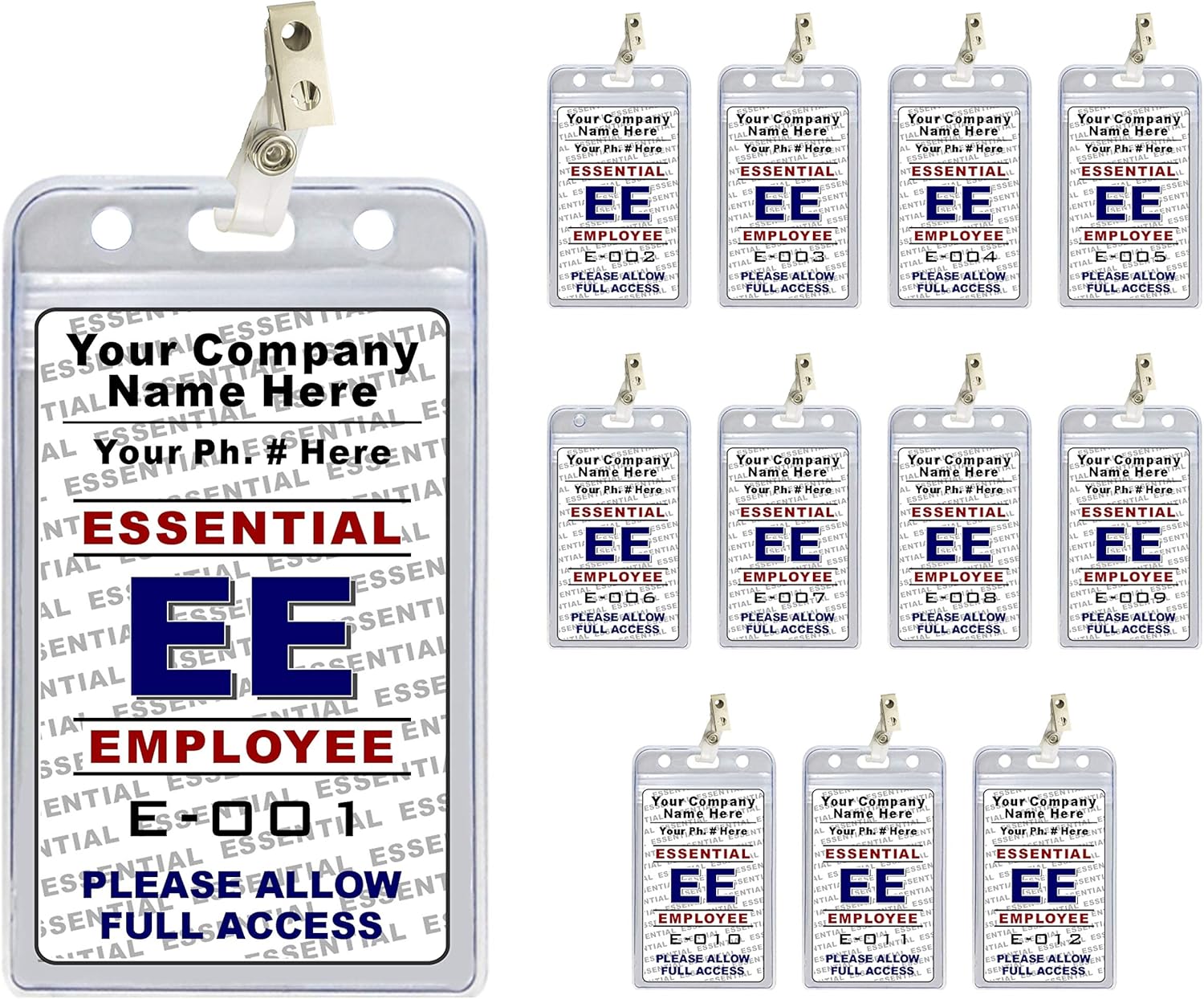 employee badge printing