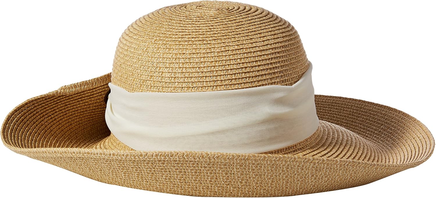 floppy hat with scarf