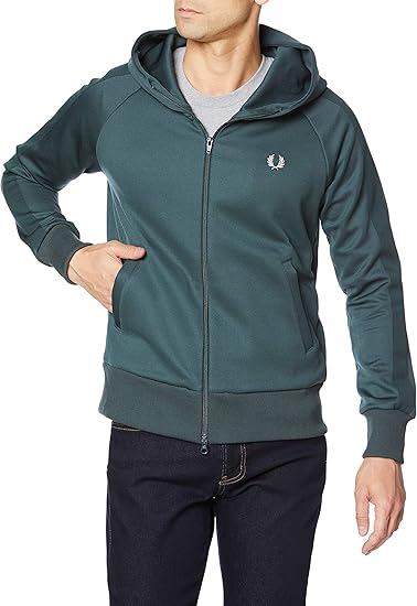 Amazon フレッドペリー スウェットパーカー Tricot Fooded Parka F1850 メンズ Dark Green Uk S 日本サイズm相当 トレーナー パーカー 通販