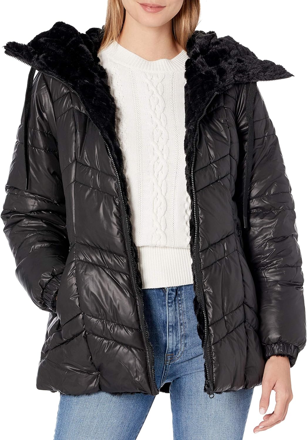 Amazon.com: Steve Madden womens Reversible Puffer: Clothing