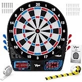 Viper by GLD Products 777 Electronic Soft Tip Dart Board for Adults | 15.5 Inch Regulation Dartboard, 43 Games, 320 Options, 1-8 Players, Bilingual English and Spanish Voice