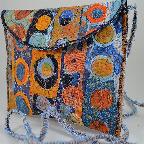 Embroidery phone purse bag with shoulder strap phone bags for women