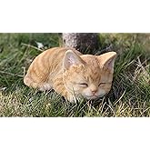 Hi- Line Gift 87699-A Kitten Sleeping Orange Tabby Cat Statue