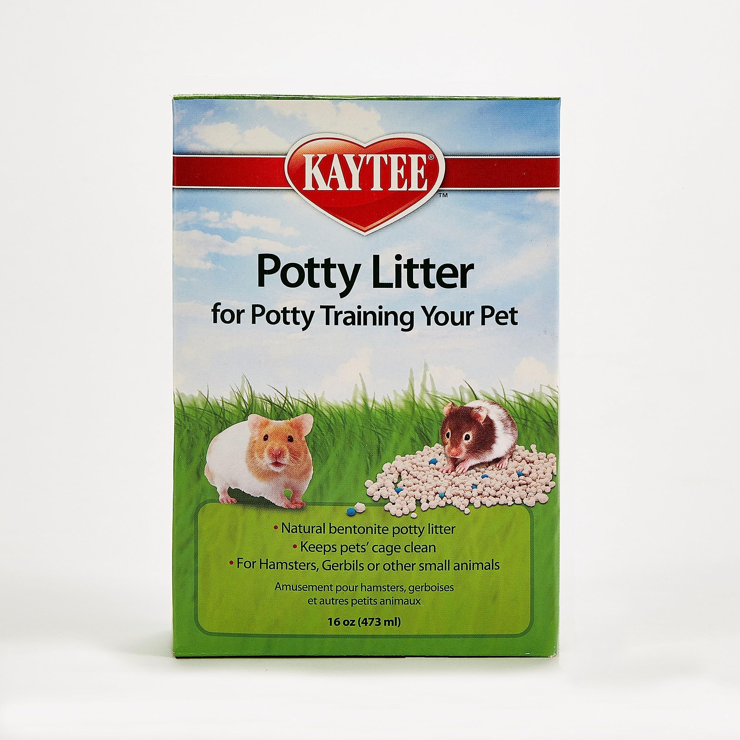 Kaytee Potty Litter for Potty Training Your Pet Hamster, Gerbil or Other Small Animal, 473 ml