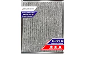 Air Filter Factory Grease Filter WB2X8422, WB02X10651, WB02X8422 Replacement For GE 11.75 x 13 x 0.09 Inches Range Hood Filter Aluminum Grease Mesh Screen 12-Layer Filter
