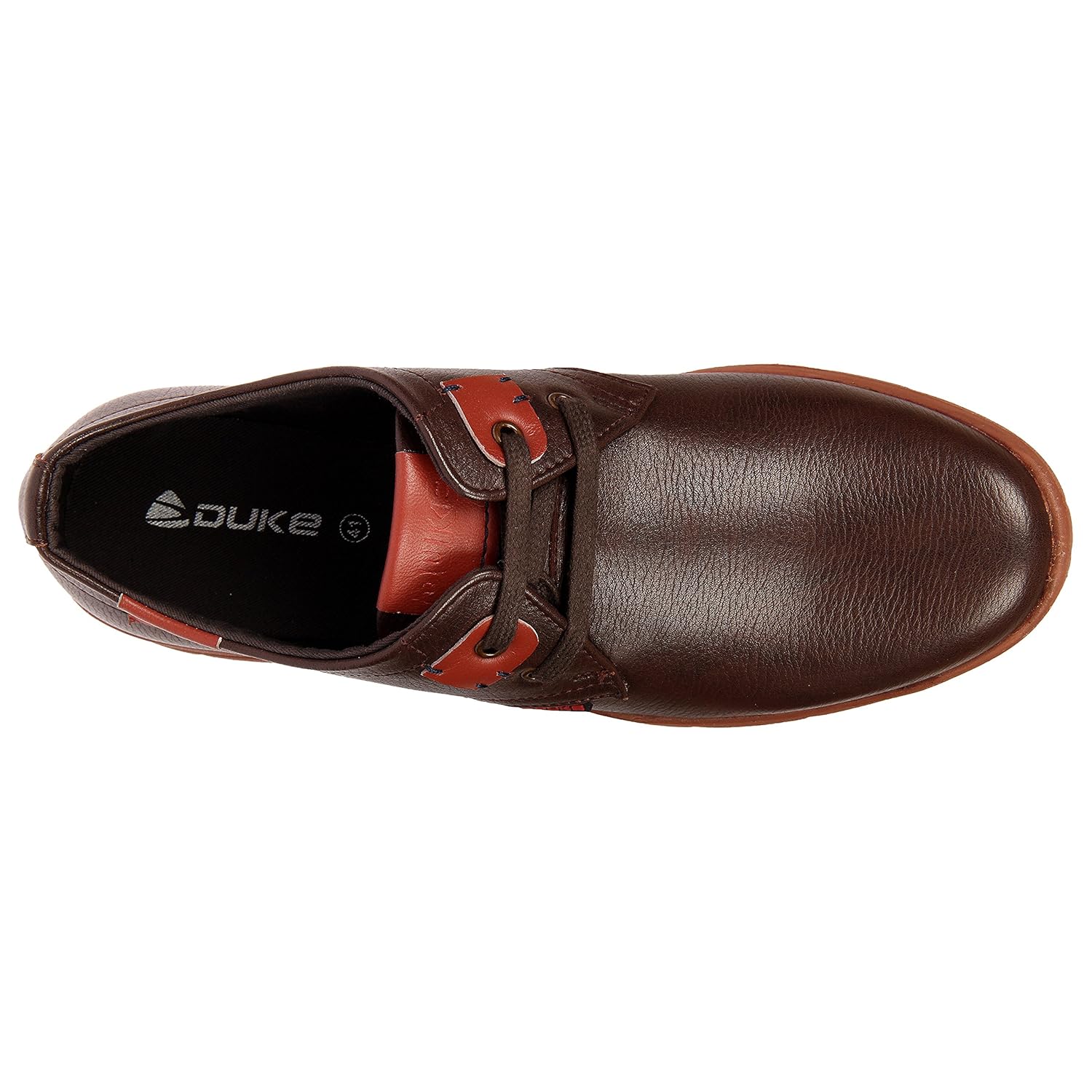 duke mens brown coloured casual shoes