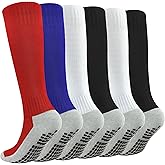 Kids Soccer Grip Socks Boys Knee High Socks Girls Soccer Non Slip Sock Football Baseball Sports Youth