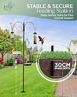 Pelle & Sol Bird Feeder Station with 3 Feeders 2 Dishes Garden view 4