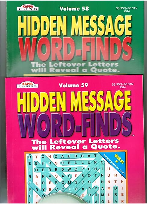 Amazon.com: Hidden Message Word-Finds Set of 2, Volumes may vary (See ...