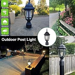 LIT-PaTH Outdoor Post Lighting Fixture Pole