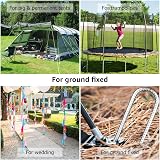 YOUNTHYE 8Pcs Galvanized Steel Ground Pegs 12in 30cm Heavy Duty Tent Stakes 9mm view 4